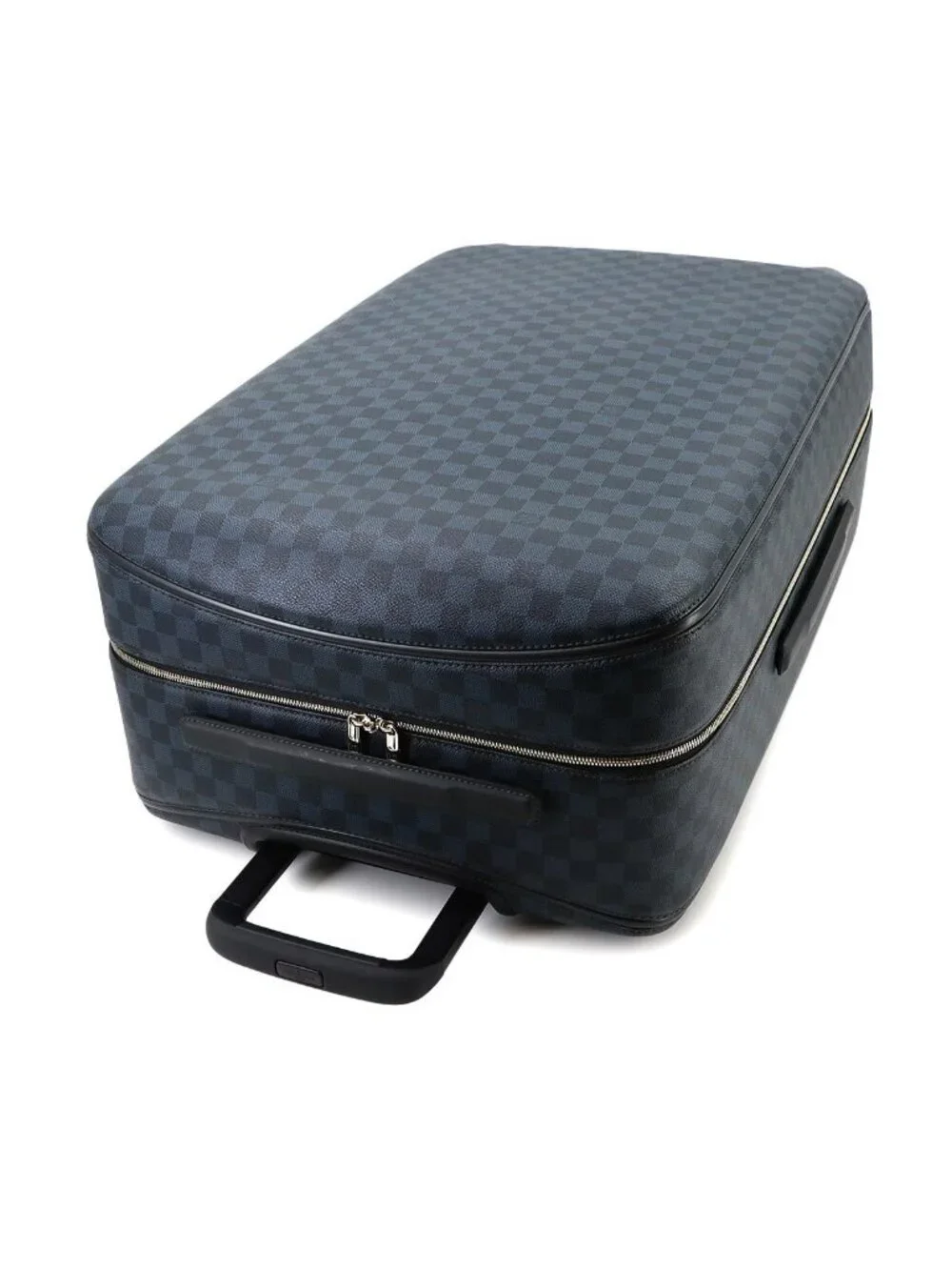 Louis Vuitton Damier Cobalt Zephyr 70 Carrie Bag Blue Silver
